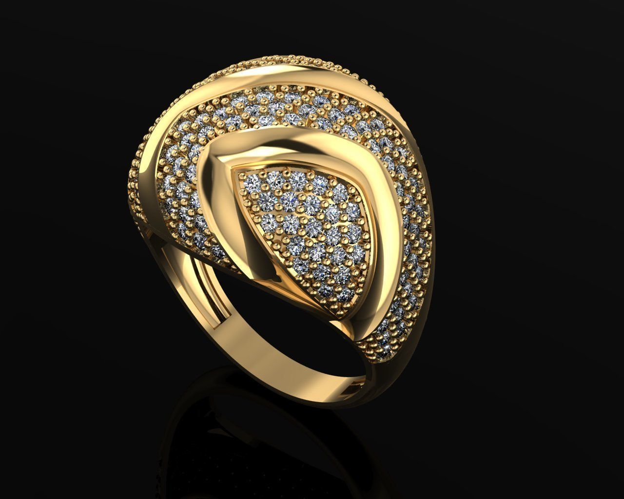 Woman Rings 3D 3D print model_1