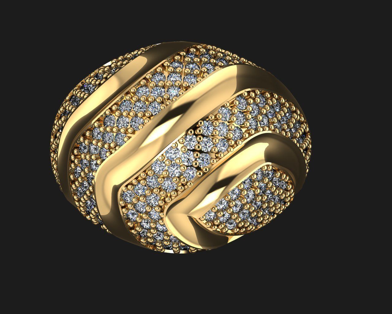 Woman Rings 3D 3D print model_2