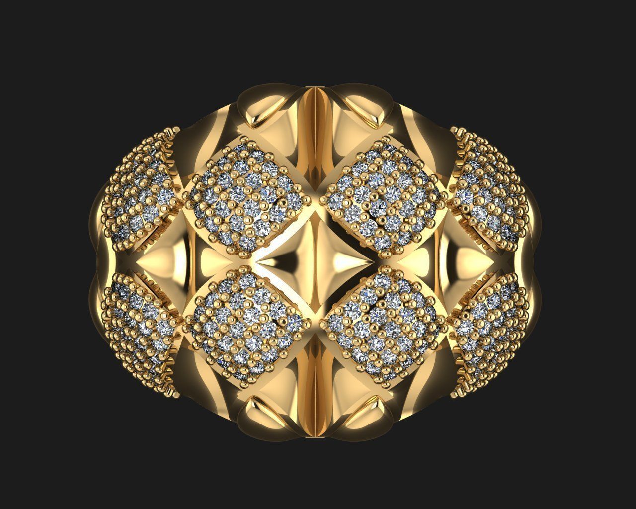 Woman Rings 3D 3D print model_2