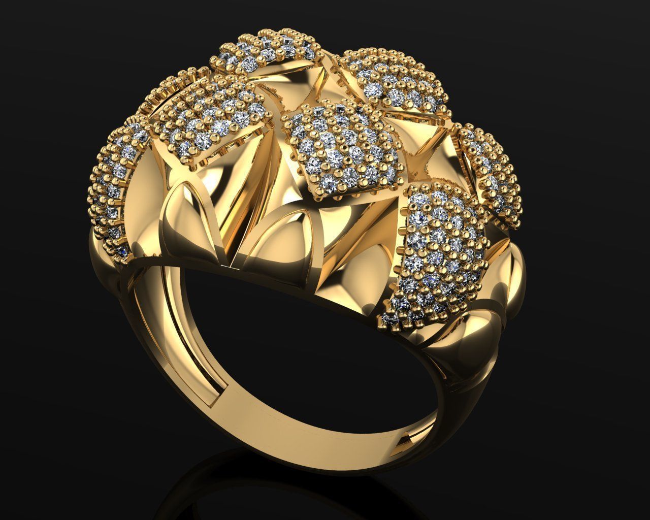 Woman Rings 3D 3D print model_1
