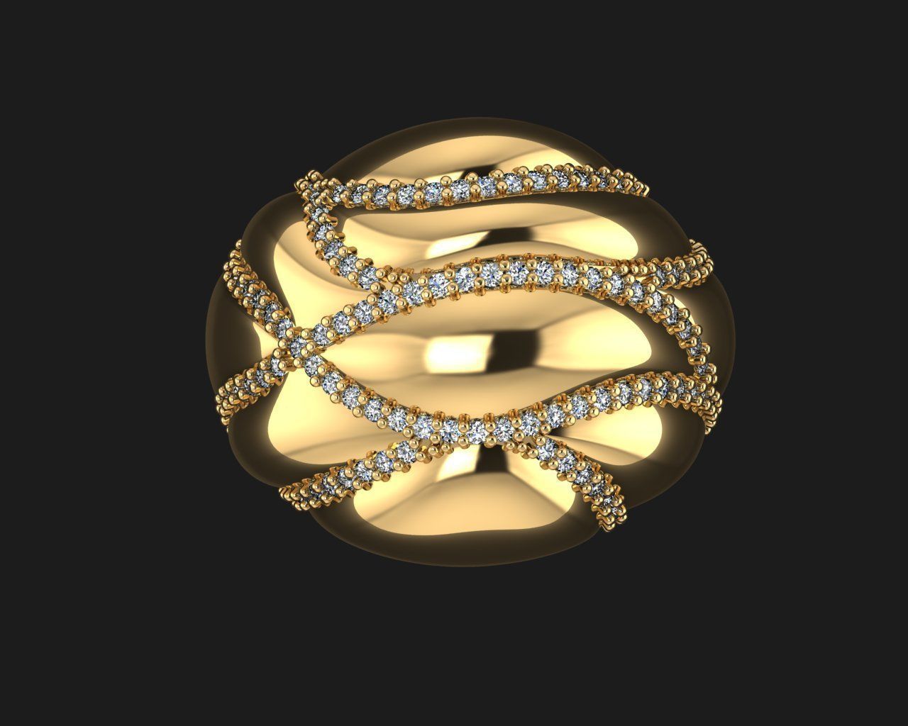 Woman Rings 3D 3D print model_2