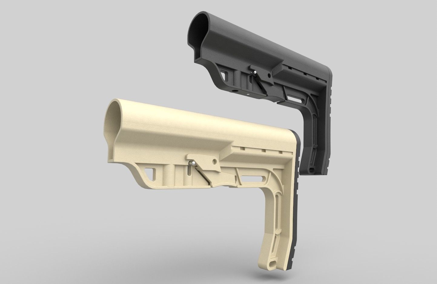 Mission first minimalist stock  Low-poly 3D model_1