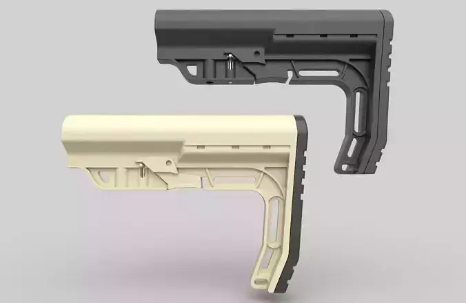 Mission first minimalist stock  Low-poly 3D model