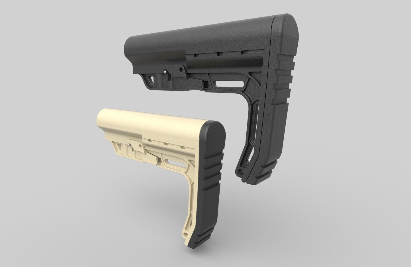 Mission first minimalist stock  Low-poly 3D model_2