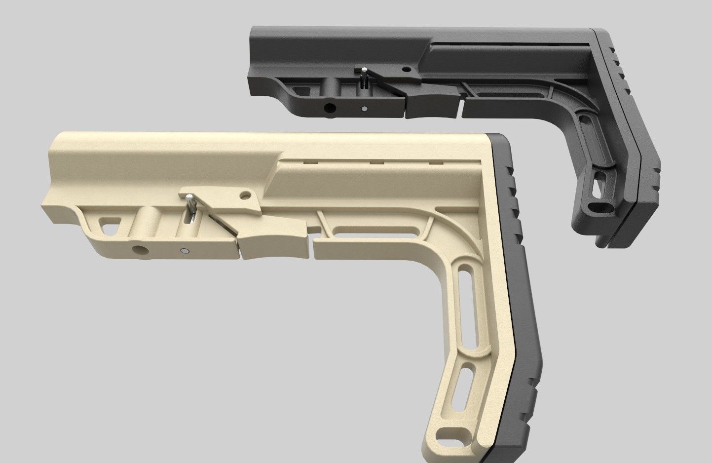 Mission first minimalist stock  Low-poly 3D model_3