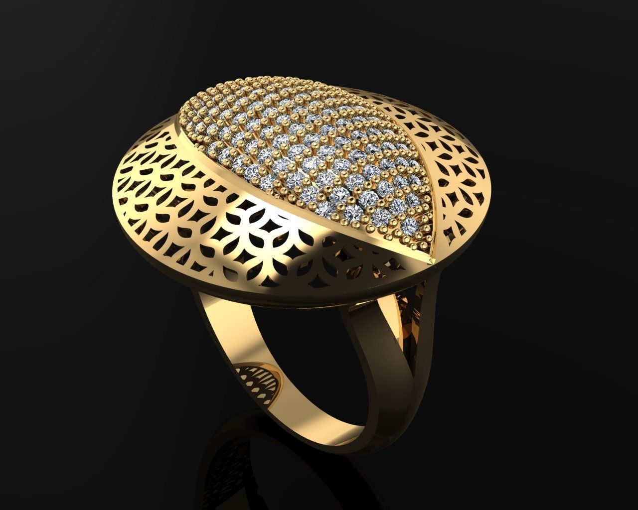 Woman Rings 3D 3D print model_1