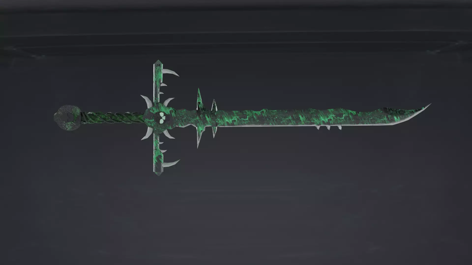 Magic Sword Low-poly 3D model
