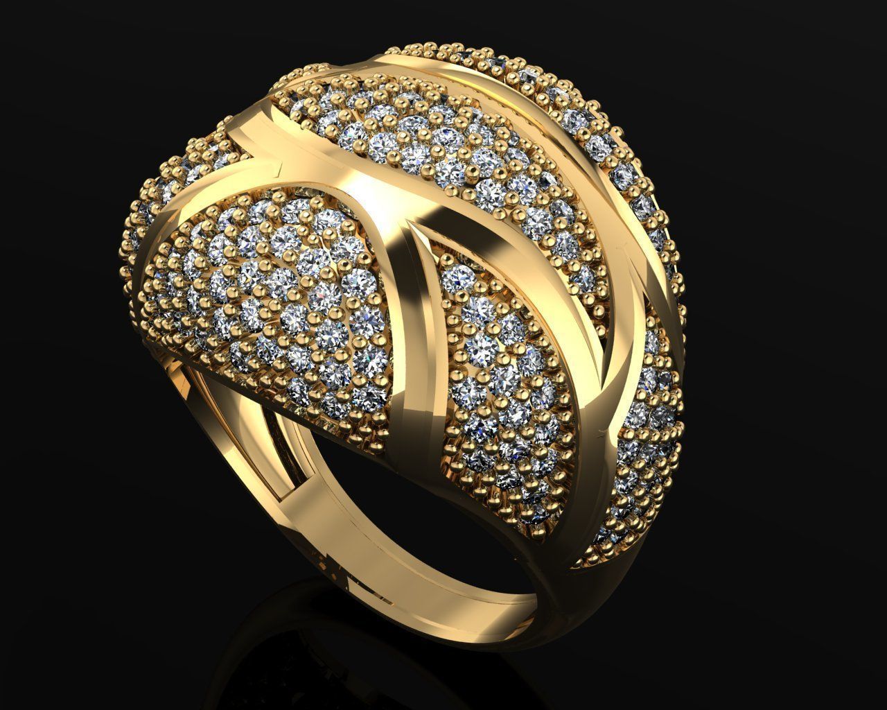 Woman Rings 3D 3D print model_1