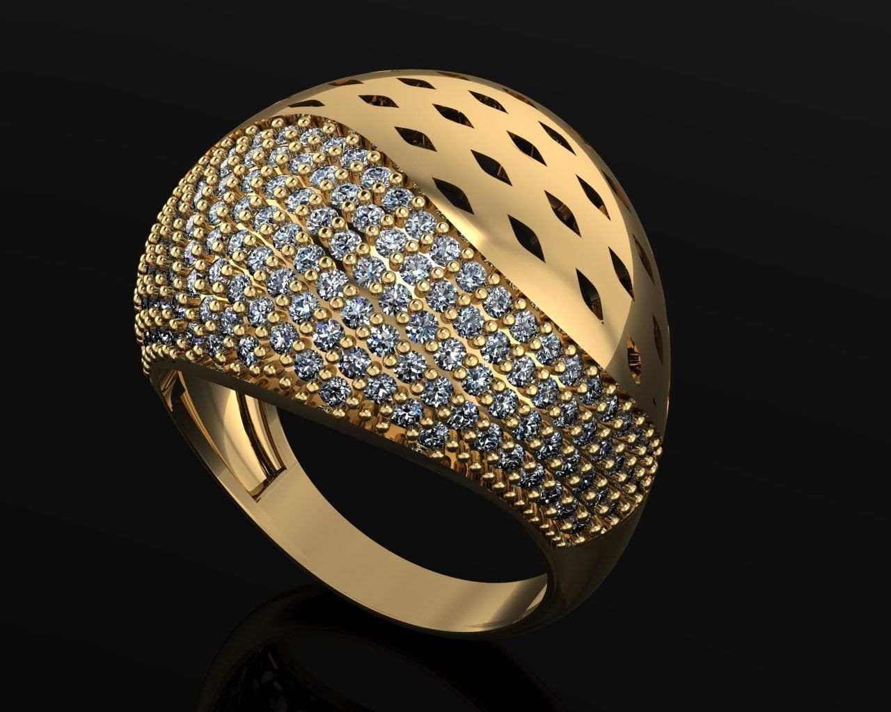 Woman Rings 3D 3D print model_1