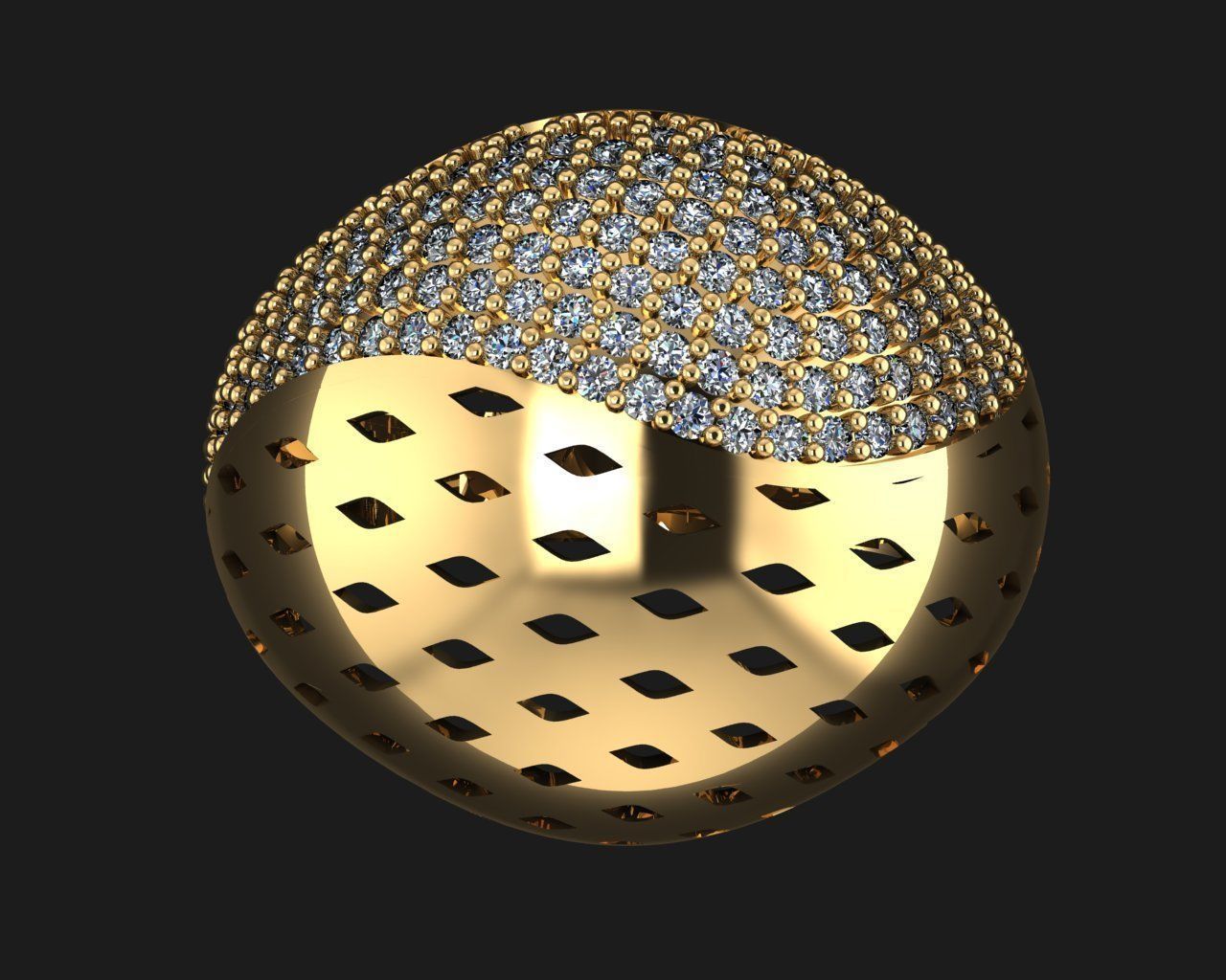 Woman Rings 3D 3D print model_2