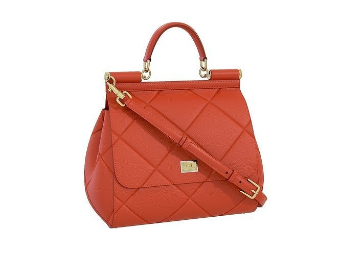 Dolce Gabbana Sicily Bag Red  Low-poly 3D model