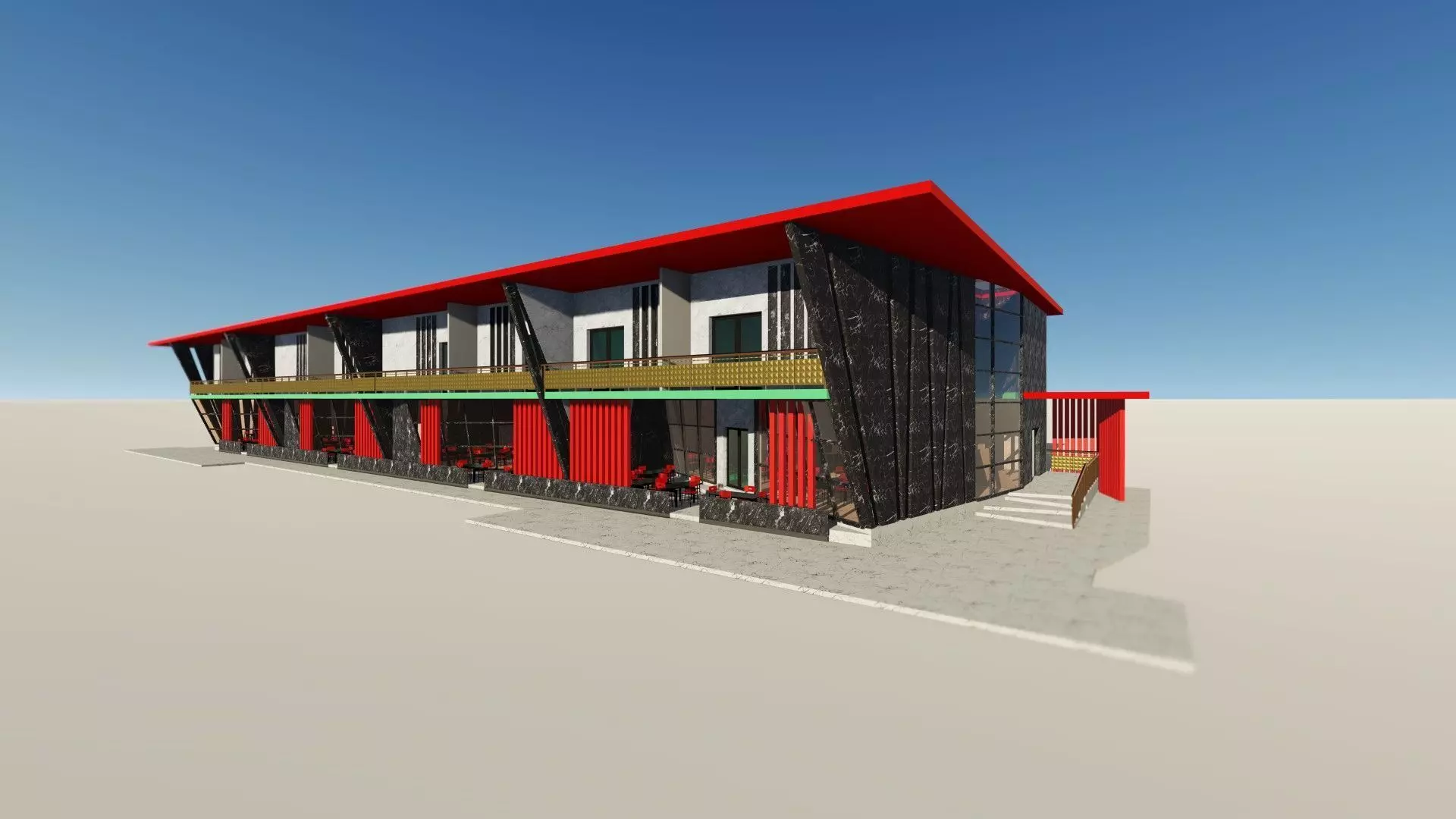 Restaurant for you 3D model_0