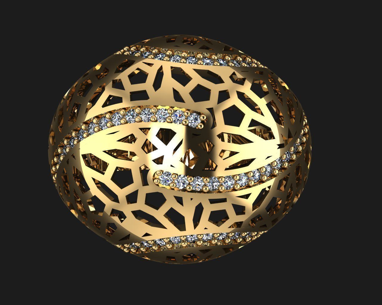 Woman Rings 3D 3D print model_2