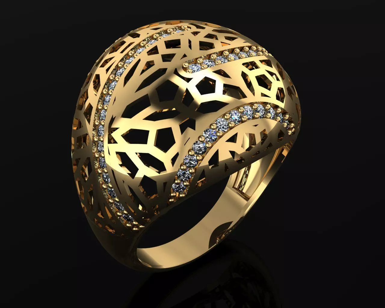 Woman Rings 3D 3D print model_0