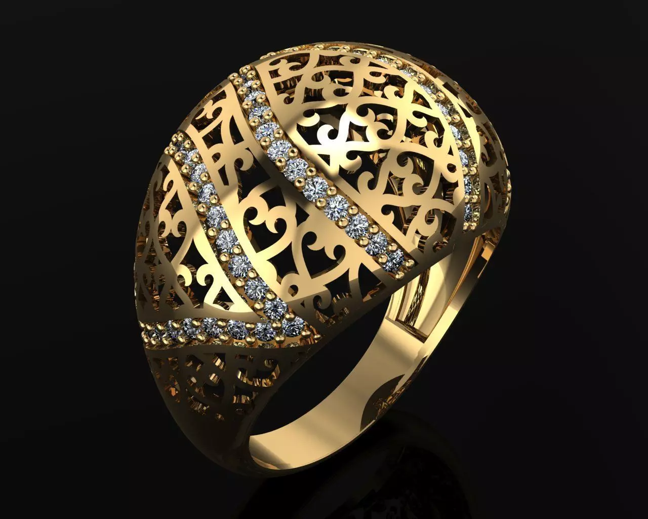  Woman Rings 3D 3D print model_0