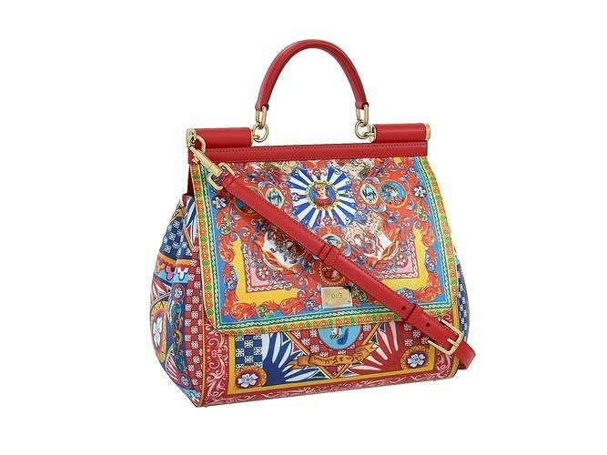 Dolce Gabbana Sicily Bag Red Print Low-poly 3D model
