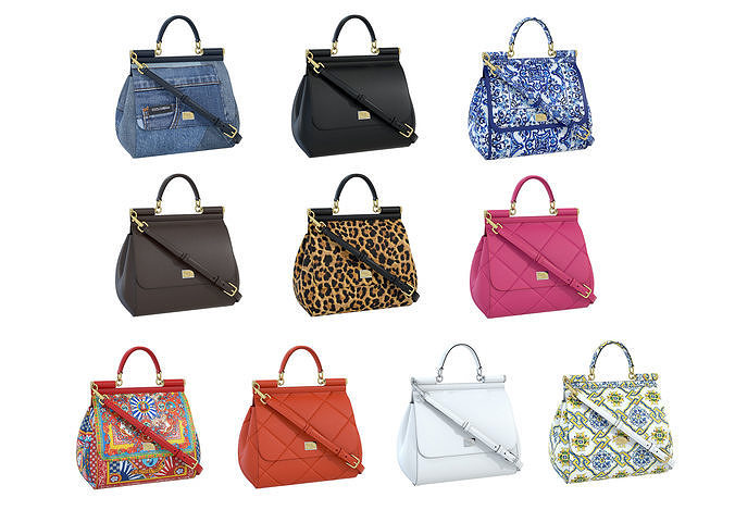 Dolce Gabbana Sicily Bag 3D Model Collection