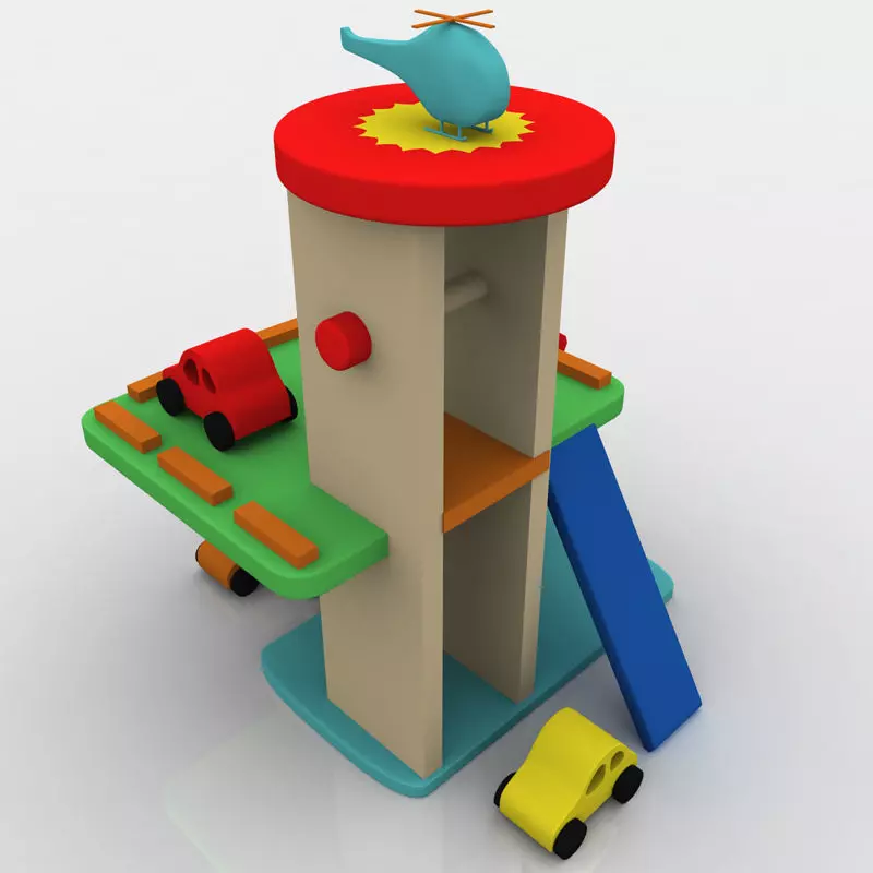 Toy Car Garage 3D model