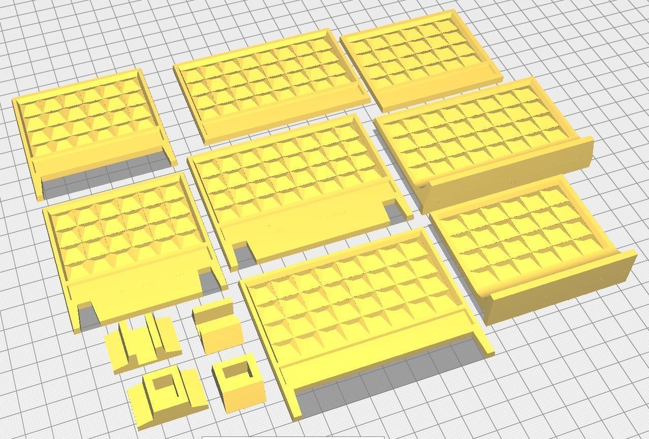 Concrete fence sectional Scale model 1 43 3D print model_12