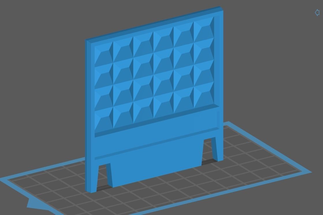 Concrete fence sectional Scale model 1 43 3D print model_5
