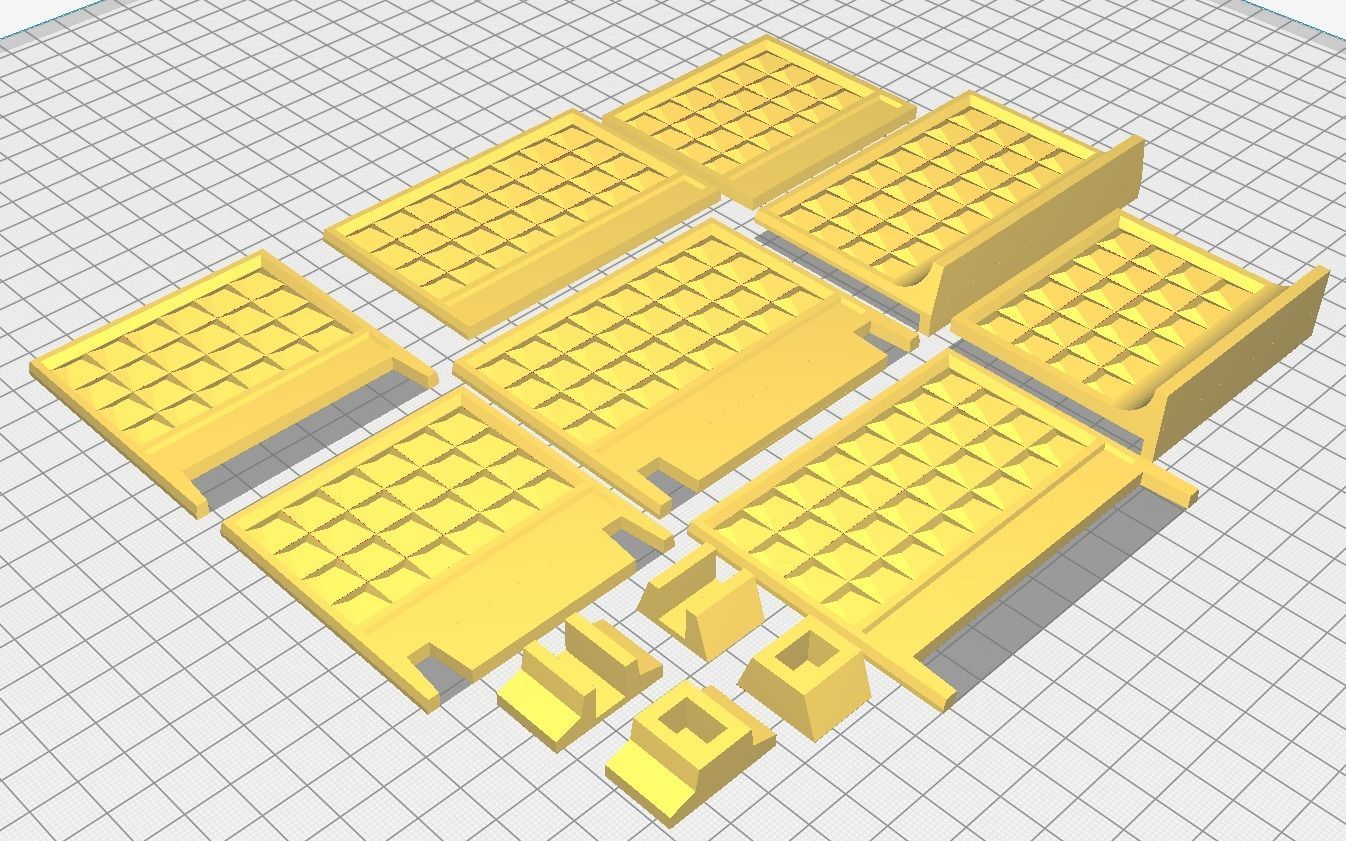 Concrete fence sectional Scale model 1 43 3D print model_11