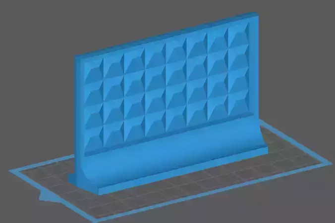 Concrete fence sectional Scale model 1 43