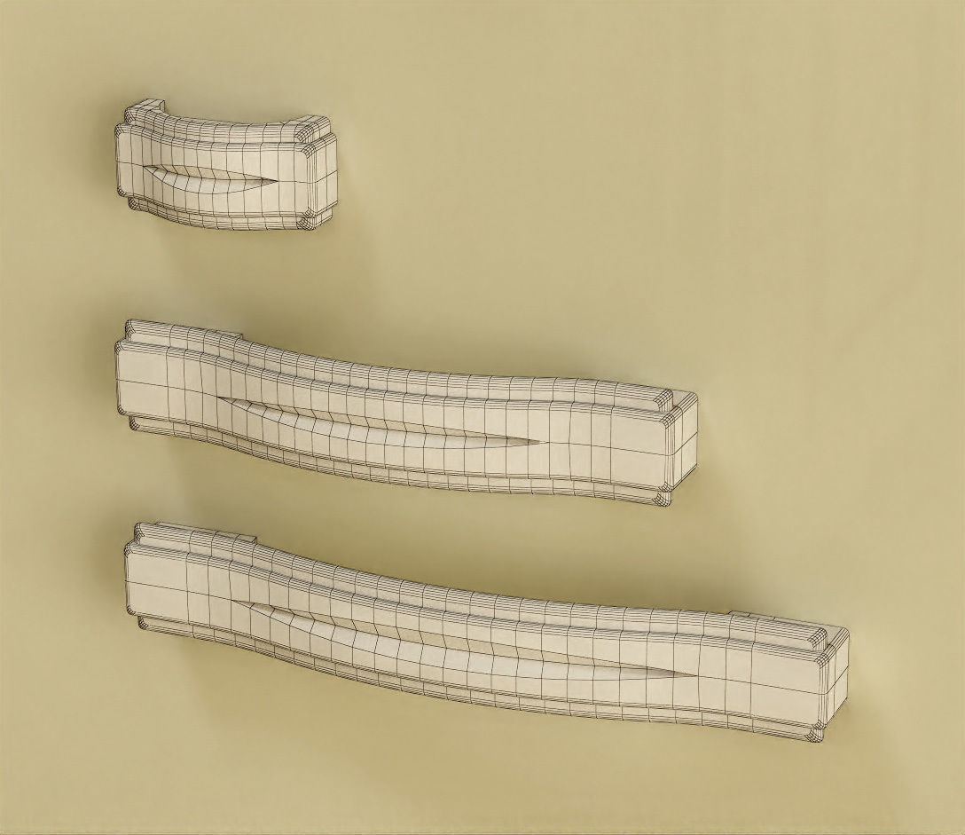 Giusti furniture handle set 01 Free 3D model_15