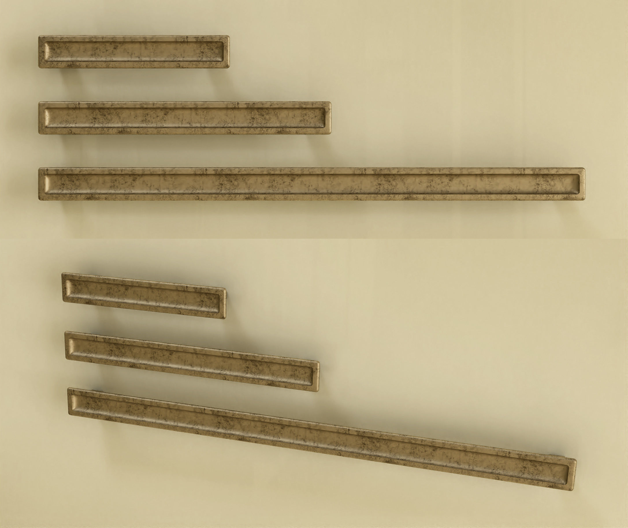 Giusti furniture handle set 01 Free 3D model_8