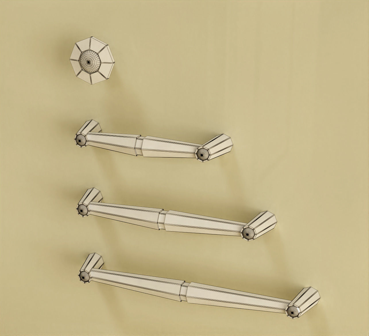 Giusti furniture handle set 01 Free 3D model_21