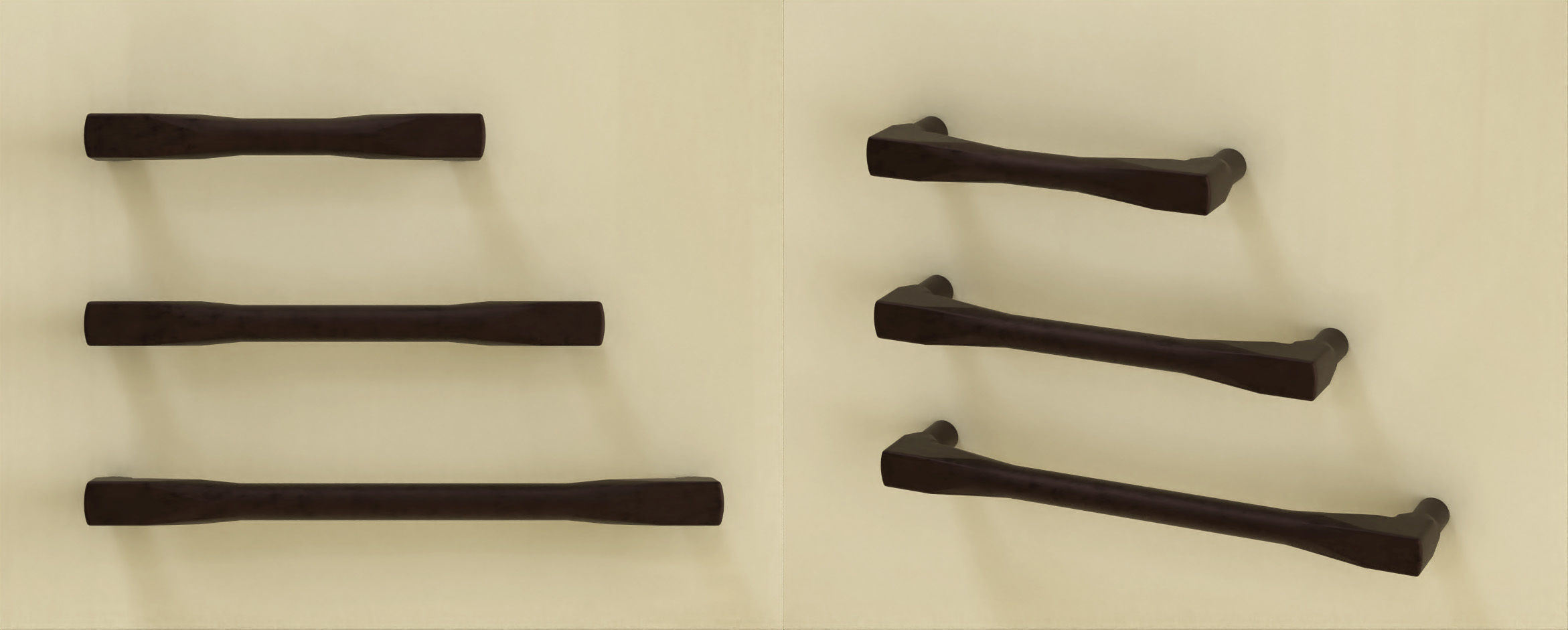 Giusti furniture handle set 01 Free 3D model_5