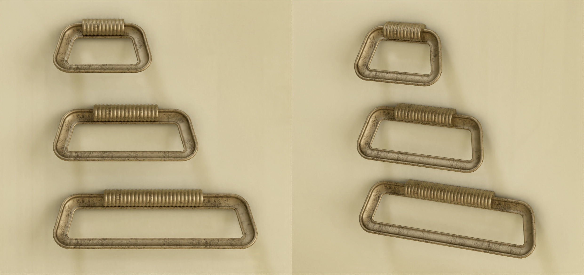 Giusti furniture handle set 01 Free 3D model_7