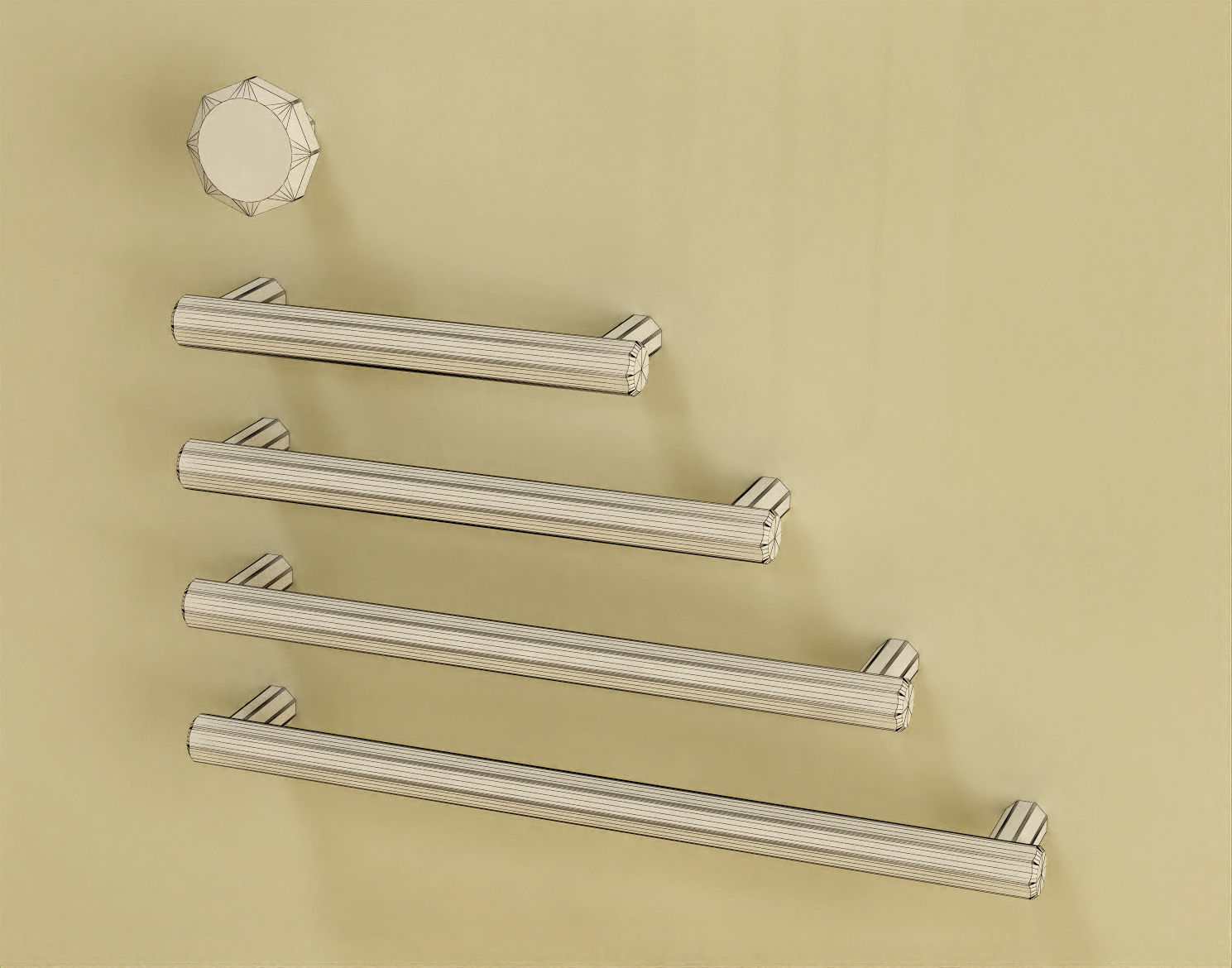 Giusti furniture handle set 01 Free 3D model_18