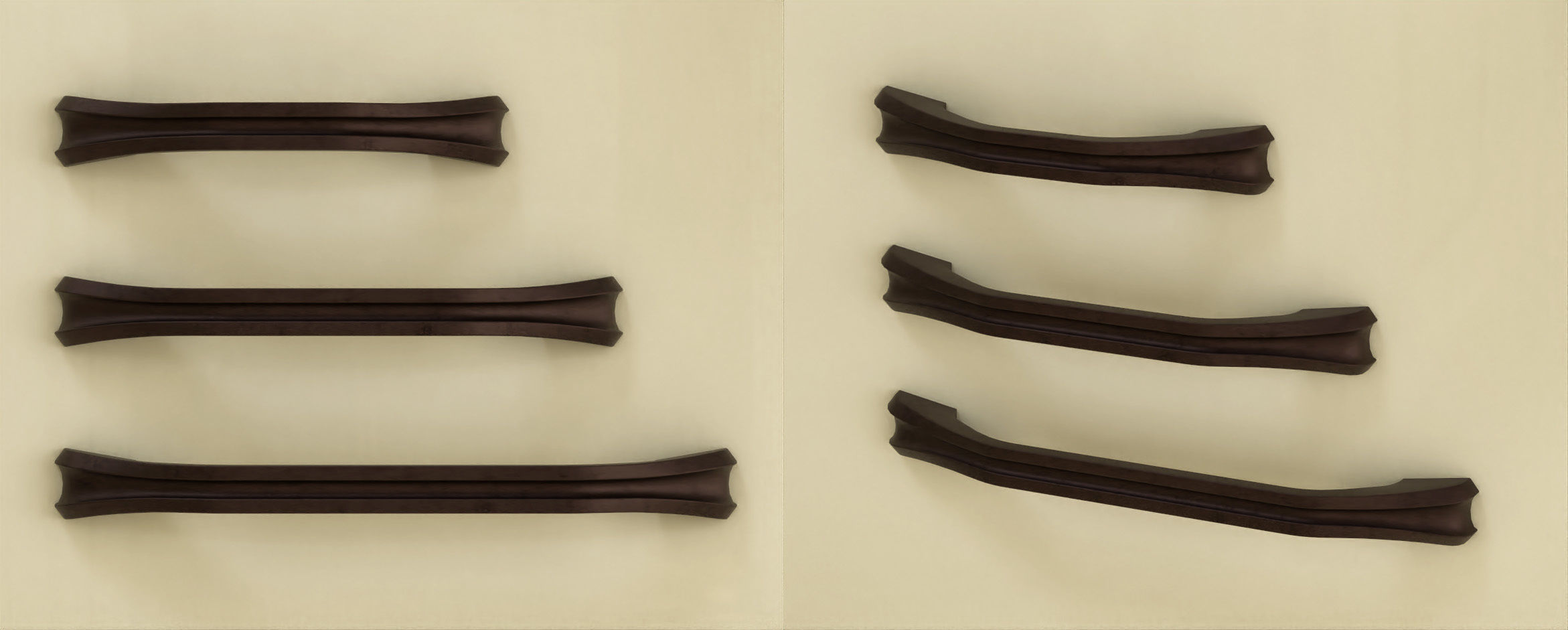 Giusti furniture handle set 01 Free 3D model_4