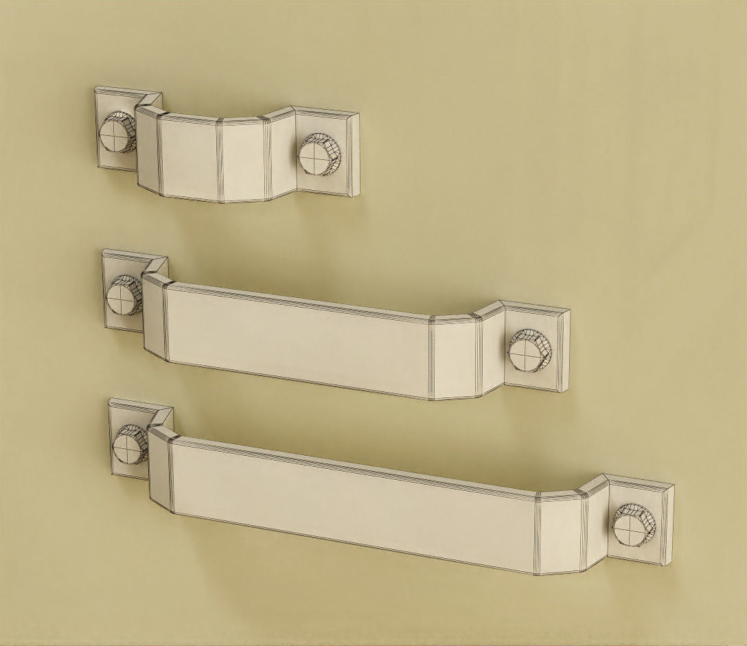 Giusti furniture handle set 01 Free 3D model_14
