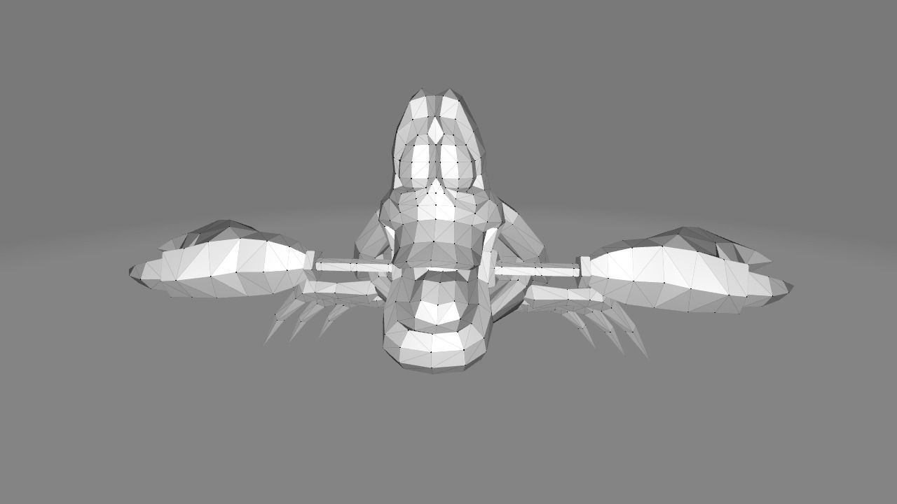 Sebastian from The Little Mermaid 3D print model Low-poly 3D model_4