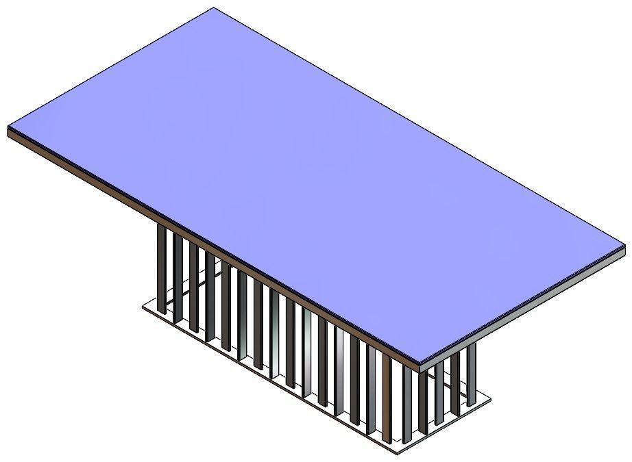 TABLE rectangular 3D model_2