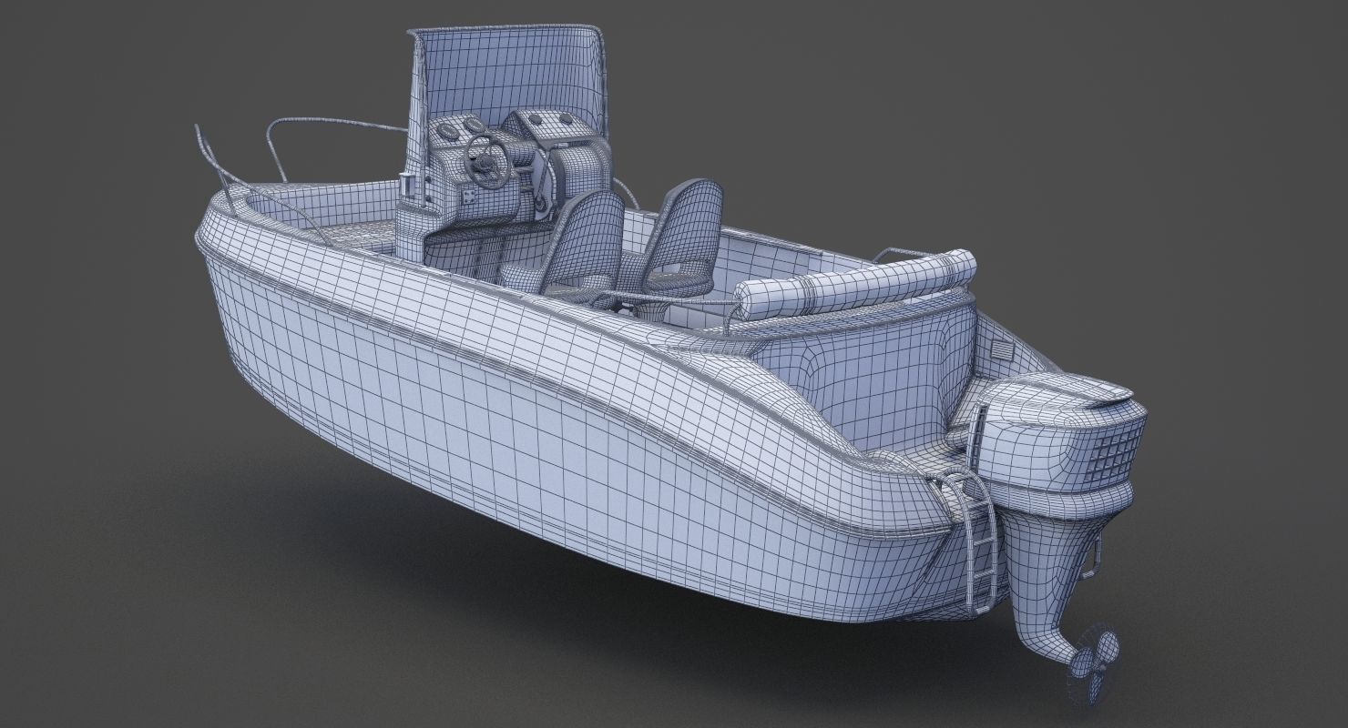 Motor Boat 01 3D model_16