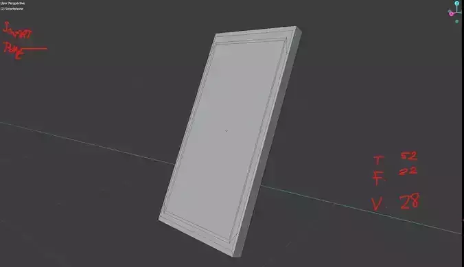 LowPolySmartphone door