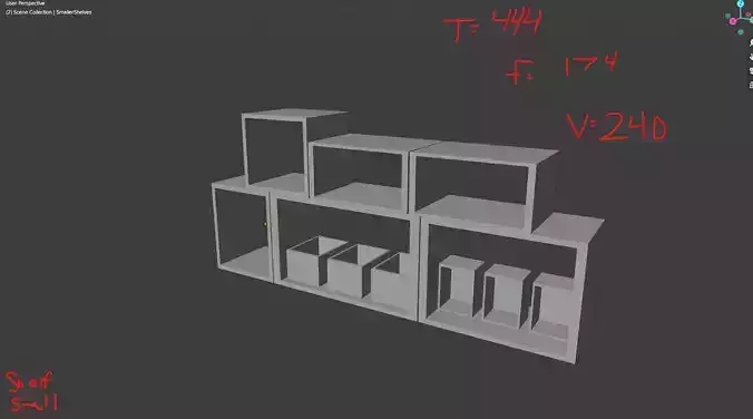 LowPolyRectangularShelving shelf