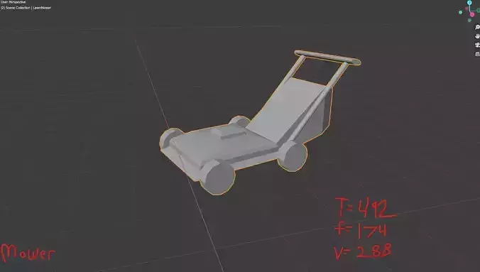 LowPolyMower lawn mower