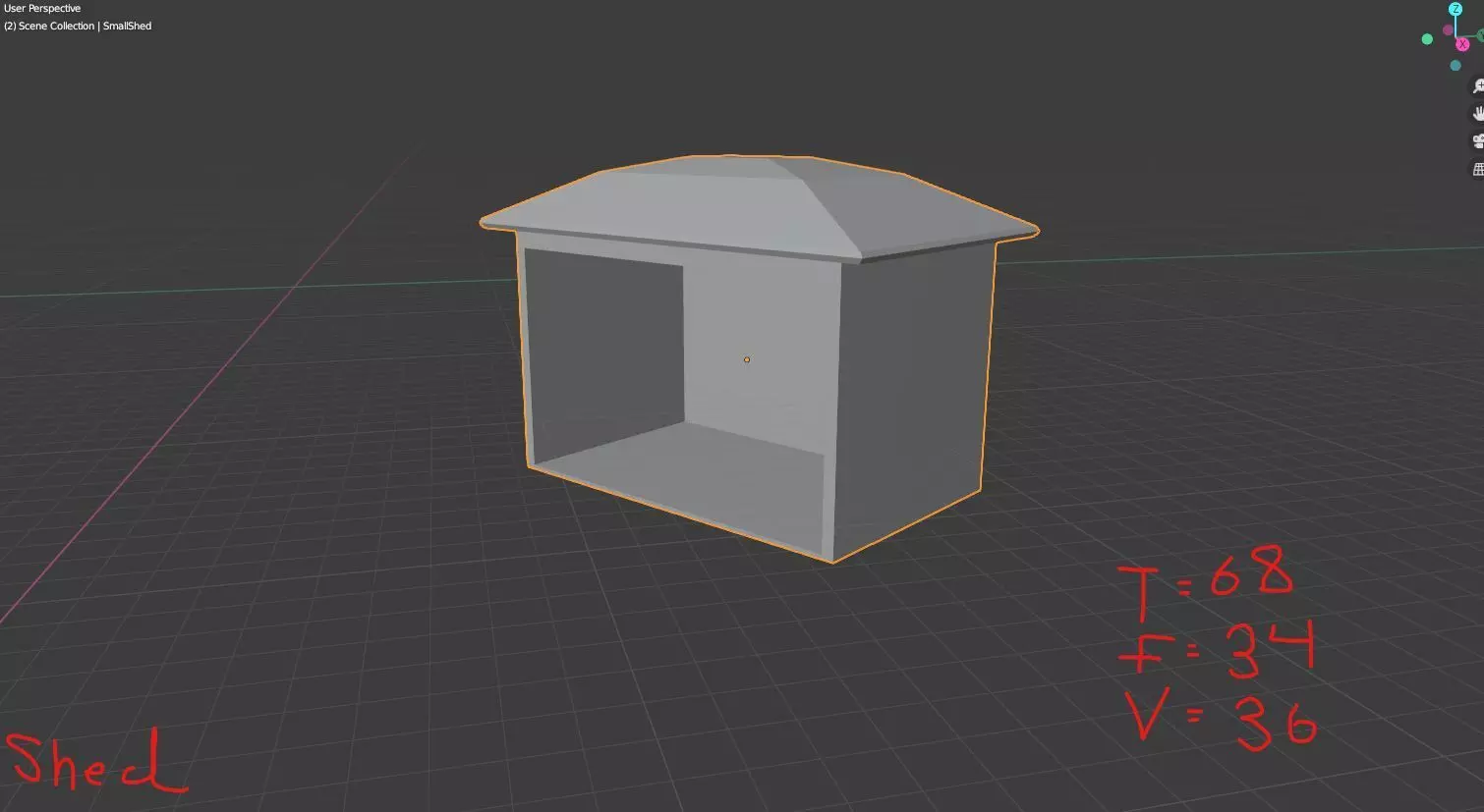 LowPolyGaragething box with number Low-poly 3D model_0