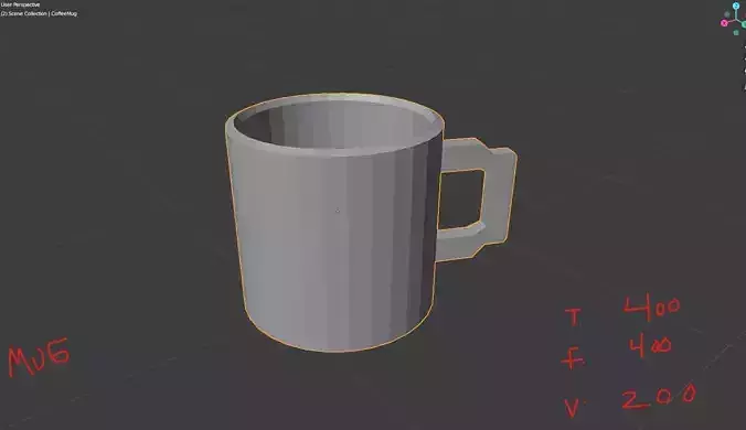 LowPolyCoffeeMug coffee mug