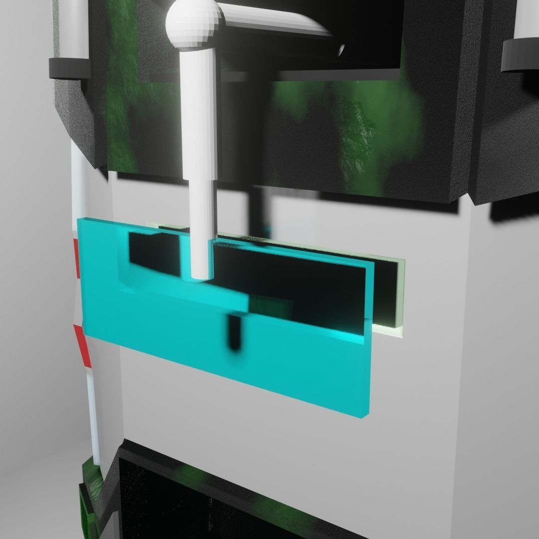 Helmet futuristic vending machine 3D model_5