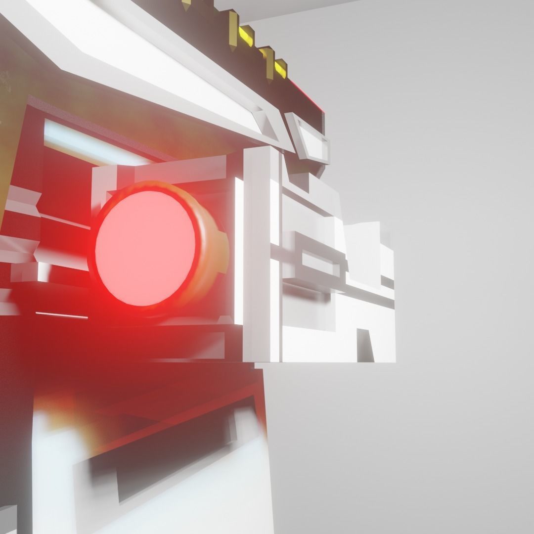 Helmet futuristic vending machine 3D model_6