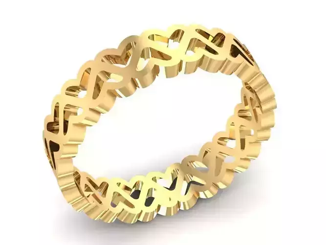 24k heart ring 2941