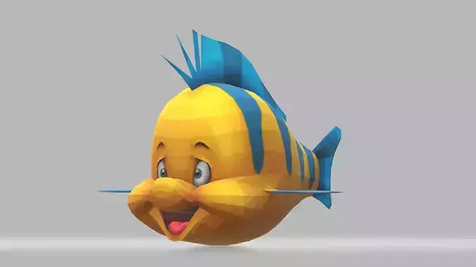 Flounder from The Little Mermaid 3D print model