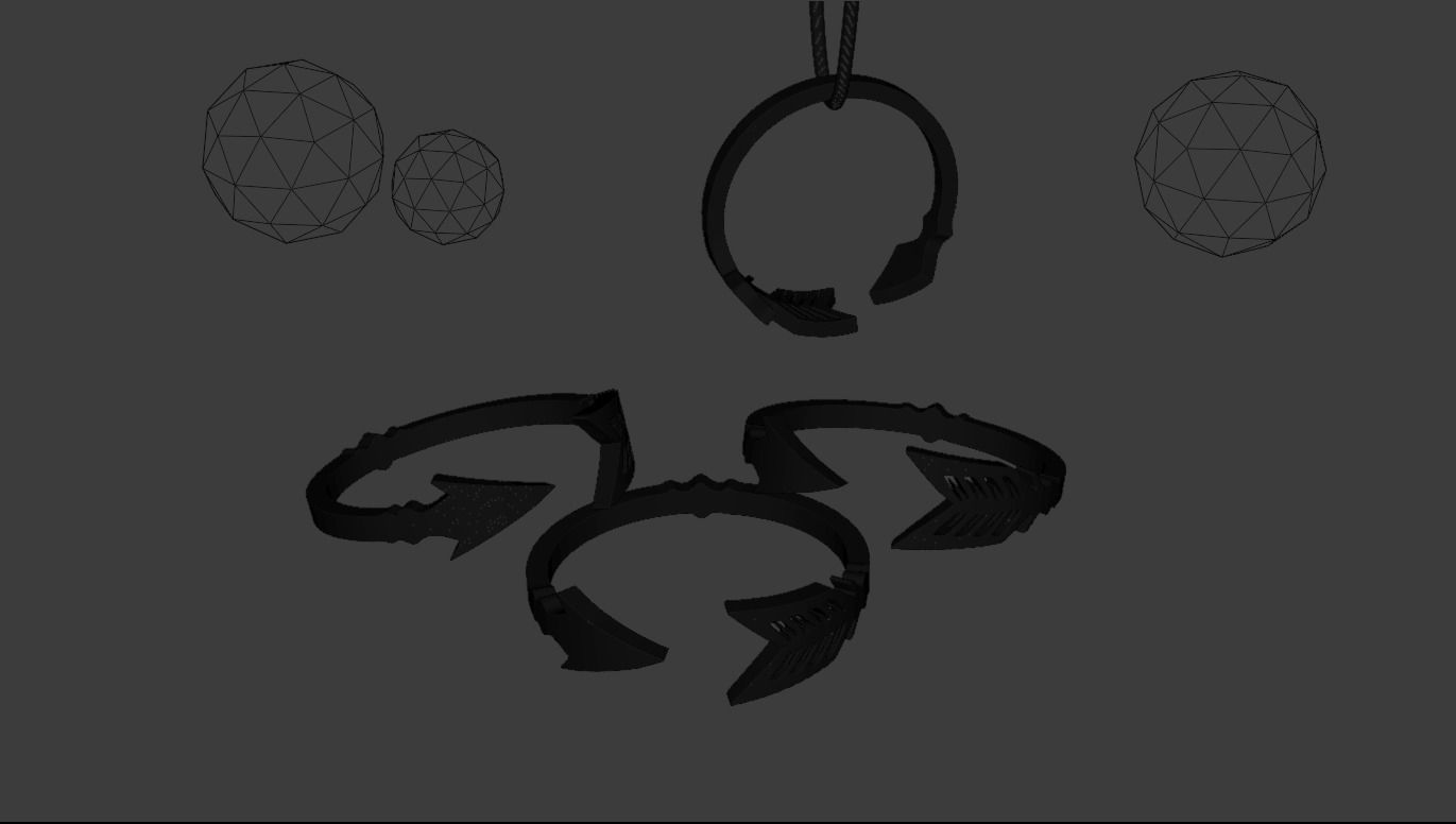 Arrow ring 3D print model_3