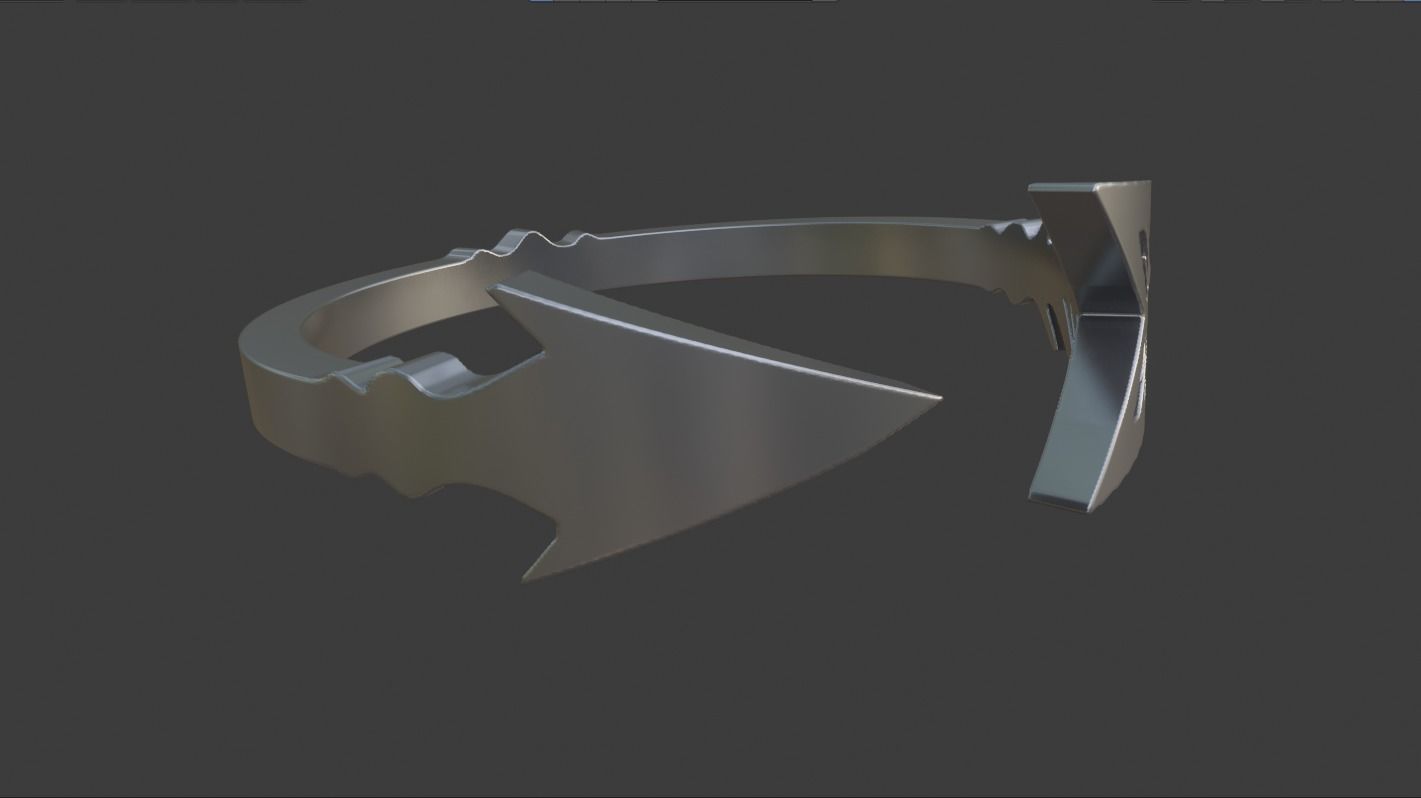 Arrow ring 3D print model_4