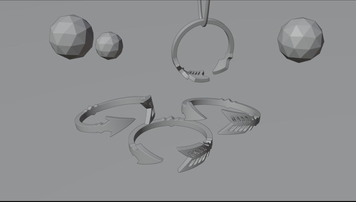 Arrow ring 3D print model_1