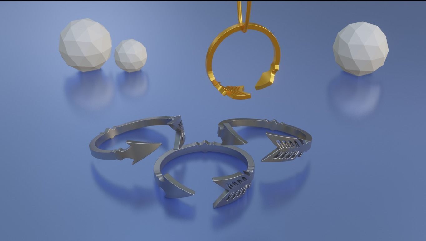 Arrow ring 3D print model_2